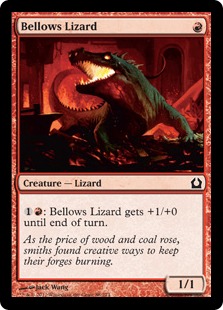 《ふいごトカゲ/Bellows Lizard》[RTR] 赤C