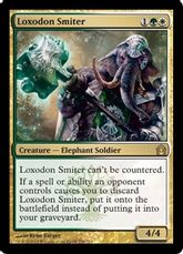 【Foil】《ロクソドンの強打者/Loxodon Smiter》[RTR] 金R