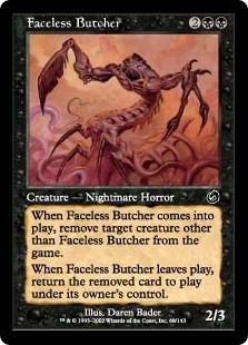 【Foil】《顔なしの解体者/Faceless Butcher》[TOR] 黒C