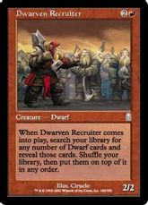 【Foil】《ドワーフ徴募兵/Dwarven Recruiter》[ODY] 赤U