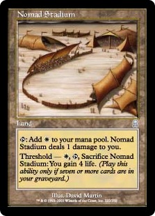 【Foil】《遊牧の民の競技場/Nomad Stadium》[ODY] 土地U