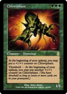 【Foil】《クロロファント/Chlorophant》[ODY] 緑R
