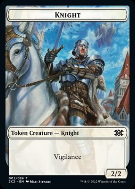 (005)《騎士トークン/Knight Token》[2X2] 白