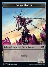 【Foil】(011)《フェアリー・ならずものトークン/Faerie Rogue Token》[2X2] 黒