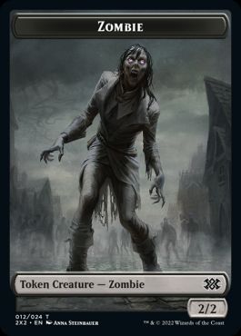 【Foil】(012)《ゾンビトークン/Zombie Token》[2X2] 黒