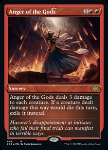 【エッチング・Foil】(448)《神々の憤怒/Anger of the Gods》[2X2-BF] 赤R