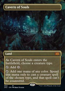 (402)■ボーダーレス■《魂の洞窟/Cavern of Souls》[2X2-BF] 土地R