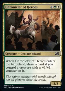 (193)《英雄の記録者/Chronicler of Heroes》[2X2] 金C