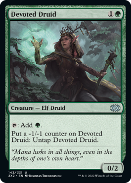 《献身のドルイド/Devoted Druid》[2X2] 緑U