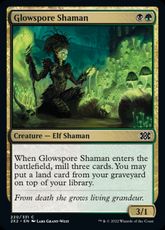 【Foil】(220)《光胞子のシャーマン/Glowspore Shaman》[2X2] 金C