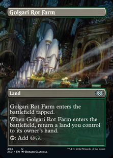 (406)■ボーダーレス■《ゴルガリの腐敗農場/Golgari Rot Farm》[2X2-BF] 土地U