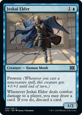(053)《ジェスカイの長老/Jeskai Elder》[2X2] 青C
