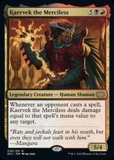 【Foil】(236)《無慈悲なる者ケアヴェク/Kaervek the Merciless》[2X2] 金R