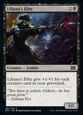 【Foil】(082)《リリアナの精鋭/Liliana's Elite》[2X2] 黒C