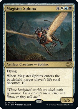 【Foil】(247)《厳然たるスフィンクス/Magister Sphinx》[2X2] 金R
