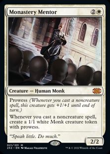 【Foil】(021)《僧院の導師/Monastery Mentor》[2X2] 白R