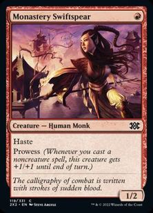 【Foil】(119)《僧院の速槍/Monastery Swiftspear》[2X2] 赤C