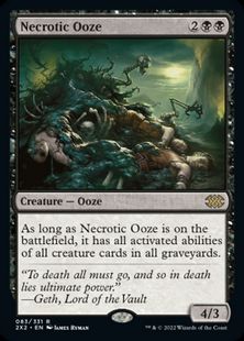 (083)《壊死のウーズ/Necrotic Ooze》[2X2] 黒R