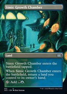 (412)■ボーダーレス■《シミックの成長室/Simic Growth Chamber》[2X2-BF] 土地U