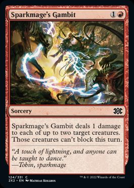 (124)《火花魔道士の計略/Sparkmage's Gambit》[2X2] 赤C