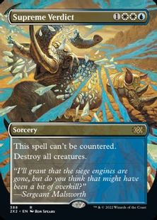 【Foil】(388)■ボーダーレス■《至高の評決/Supreme Verdict》[2X2-BF] 金R