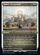 【エッチング・Foil】(424)《テフェリーの防御/Teferi's Protection》[2X2-BF] 白R