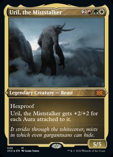 【エッチング・Foil】(548)《霧を歩むもの、ウリル/Uril, the Miststalker》[2X2-BF] 金R