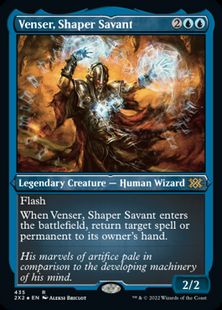 【エッチング・Foil】(435)《造物の学者、ヴェンセール/Venser, Shaper Savant》[2X2-BF] 青R