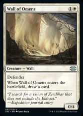 【Foil】(033)《前兆の壁/Wall of Omens》[2X2] 白U