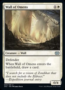 (033)《前兆の壁/Wall of Omens》[2X2] 白U