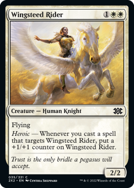 (035)《天馬の乗り手/Wingsteed Rider》[2X2] 白C