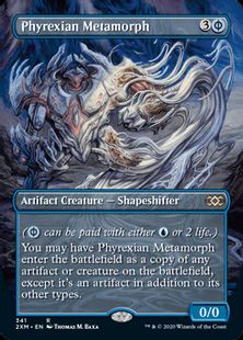 (341)■ボーダーレス■《ファイレクシアの変形者/Phyrexian Metamorph》[2XM-BF] 青R