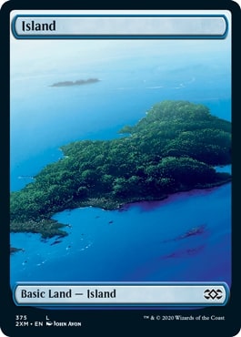 【Foil】(375)■フルアート■《島/Island》[2XM] 土地