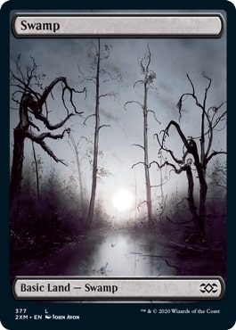 【Foil】(377)■フルアート■《沼/Swamp》[2XM] 土地