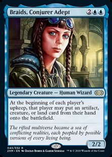 (043)《妖術の達人ブレイズ/Braids, Conjurer Adept》[2XM] 青R