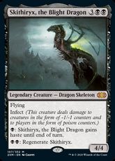 【Foil】(107)《荒廃のドラゴン、スキジリクス/Skithiryx, the Blight Dragon》[2XM] 黒R