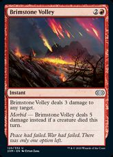 【Foil】(120)《硫黄の流弾/Brimstone Volley》[2XM] 赤U