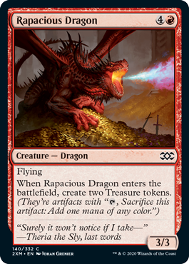 【Foil】(140)《多欲なドラゴン/Rapacious Dragon》[2XM] 赤C