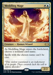 【Foil】(210)《翻弄する魔道士/Meddling Mage》[2XM] 金R