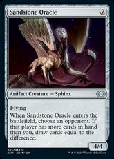 【Foil】(285)《砂岩の予言者/Sandstone Oracle》[2XM] 茶U