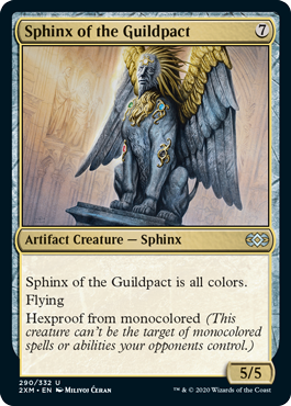 【Foil】(290)《ギルドパクトのスフィンクス/Sphinx of the Guildpact》[2XM] 金U