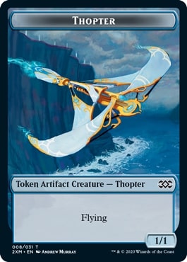 【Foil】《飛行機械トークン/Thopter Token》[2XM] 青(008)