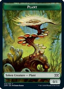 (016)《植物トークン/Plant token》[2XM] 緑