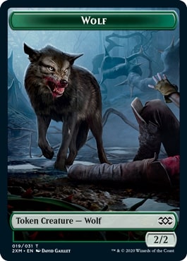【Foil】《狼トークン/Wolf Token》[2XM] 緑