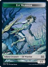 【Foil】(021)《エルフ・戦士トークン/Elf Worrior Token》[2XM] 金