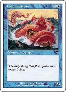 【Foil】《大ダコ/Giant Octopus》[7ED] 青C