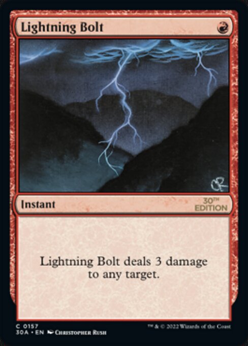 《稲妻/Lightning Bolt》[30A] 赤C