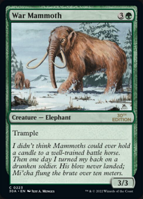 《ウォー・マンモス/War Mammoth》[30A] 緑C