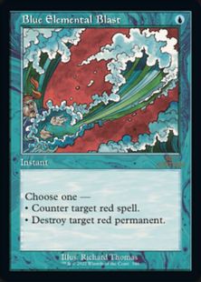 ■旧枠■《青霊破/Blue Elemental Blast》[30A] 青C