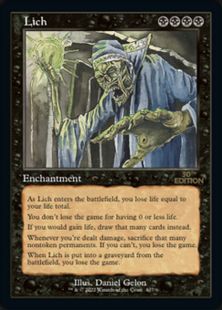 □旧枠□《Lich》[30A] 黒R | 日本最大級 MTG通販サイト「晴れる屋」